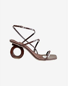 Sandalia Chiara Salto Redondo Verniz Winter MYSB