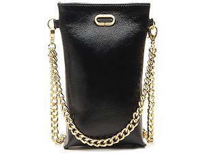 Porta Celular Alça Corrente Logomania Vicenza Preto