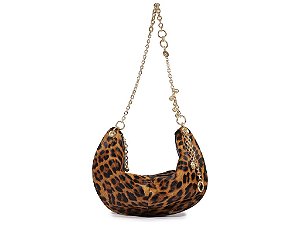 Bolsa Feminina Pequena Animal Print Corrente Schutz Preto