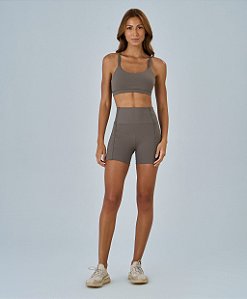 Bermuda Feminina Elástico Personalizado Alto Giro