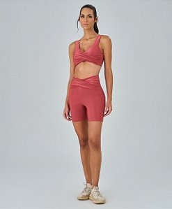 Shorts Feminino Rib Glow Alto Giro