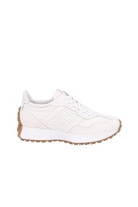 Tenis Feminino Cadarço Couro Luiza Barcelos Off White