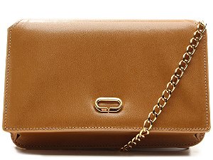 Porta Celular Corrente Couro Vicenza Camel