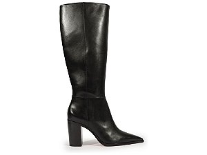 Bota Feminina Salto Couro Schutz Preto