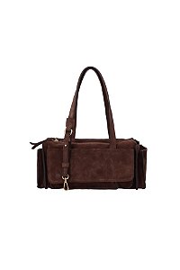 Bolsa Grande Bolso Camurça Luiza Barcelos Coffe