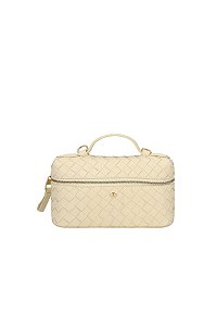 Bolsa Pequena Tressê Couro Luiza Barcelos Nude