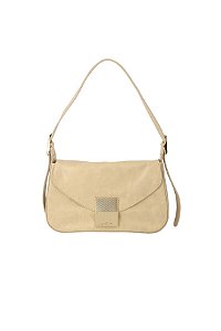 Bolsa Pequena Couro Corrente Luiza barcelos Ouro Velho