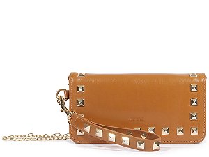 Bolsa Pequena Tiracolo Spikes Schutz Camel