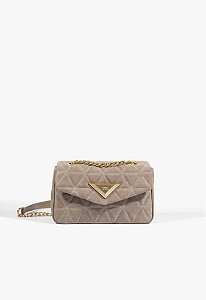 Bolsa Tiracolo 944 Pequena Camurça Schutz Cinza