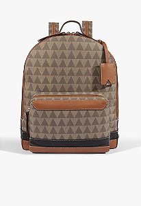 Mochila Triangle Grande Couro Schutz  Marrom