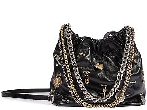 Bolsa Média Shoulder Napa Iluminato Schutz Preto