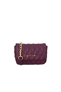 Bolsa Crossbody Pequena Em Couro Luiza Barcelos Marsala