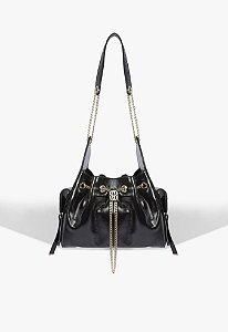 Bolsa Shoulder Média Lilibet Couro  Schutz  Preta