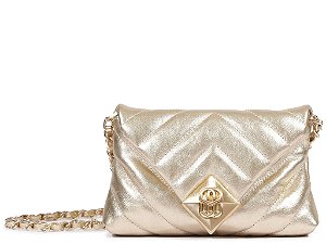 Bolsa Pequena Clutch Napa Tulum Metal Schutz Platina