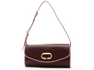 Bolsa Média Tiracolo Napa Oil  Vicenza Velvet Rouge