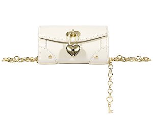 Pochete Pequena Napa Lumi Schutz Sugar White
