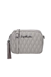 Bolsa Feminina Média Metalassê Logo Alça Fina Luiza Barcelos Cinza