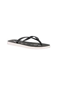 Chinelo Feminino Injetado Bicolor Logo Luiza Barcelos Preto