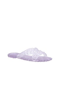 Chinelo Feminino Tiras Formas Cristal Transparente Luiza Barcelos Off White