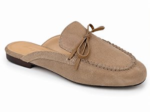 Mocassim Mule Em Camurça Laço Luiza Barcelos Fendi