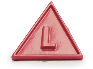 Pingente Metal Letra L Schutz Rosa Pink