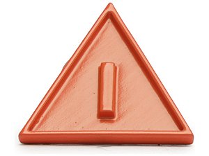 Pingente Metal Letra I Schutz Laranja
