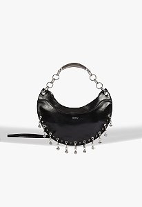 Bolsa Hobo Média Devina Couro  Schutz Preta