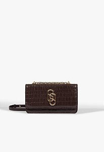 Bolsa Pequena Tiracolo Soul Wood Pequena Couro Schutz Marrom