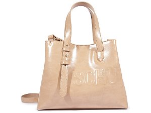 Bolsa Média Tote Napa Madri Schutz Nude
