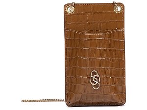 Porta Celular New Crocodille Schutz Marrom
