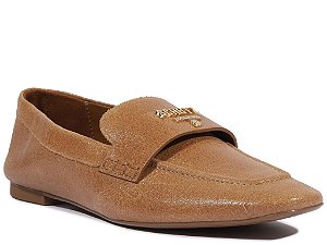 Mocassim Bico Quadrado Couro Marrom Schutz
