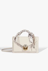 Bolsa Satchel Brera Média Couro Branca Schutz