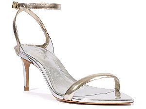 Sandália Skye Leaf Mid Prata E Dourado Schutz