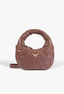 Bolsa Hobo Média 944 Couro Marrom Schutz