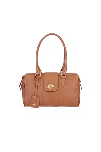 Bolsa Em Couro Com Alças Luiza Barcelos Caramelo