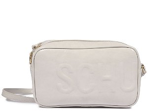 Bolsa Pequena Tiracolo Em Couro Napa Madri Schutz Off White