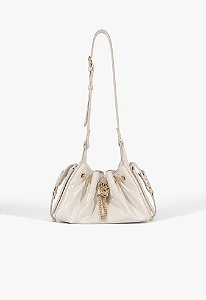 Bolsa Shoulder Media Lilibet Couro Branca Schutz