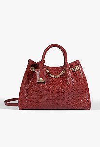 Bolsa Tote Rebecca Couro Vermelha Schutz