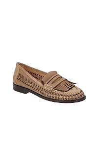 Mocassim Em Camurça Com Franjas Fendi Luiza Barcelos