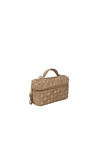 Bolsa Feminina Média Tressê Camurça Alça Fina Luiza Barcelos Fendi
