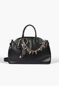 Bolsa Tote Broadway Summer Grande Couro Preta Schutz
