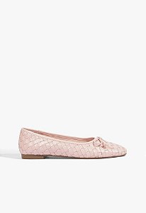 Sapatilha Arissa Woven Couro Rosa Schutz