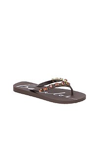 Chinelo Plataforma Com Injetados Coffee Luiza Barcelos