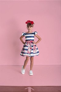 vestido midi rodado infantil