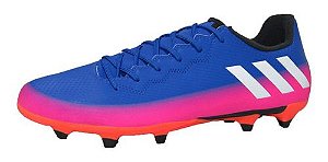 Chuteira Campo Cravo adidas Messi 16.3 Fg Azul E Pink