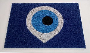 Tapete Capacho Limpe Sim Personalizado Decorativo Olho Grego 60x40 Cm