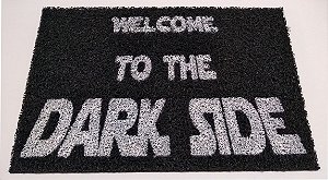 Tapete Capacho Limpe Sim Divertido Decorativo Welcome To The Dark Side Star Wars