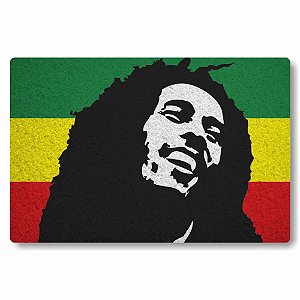 Tapete Capacho 60x40 Bob Marley Jamaica Divertido Decorativo