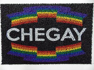 Tapete Capacho 60x40 Chegay Orgulho Gay Bandeira Lgbtq+
