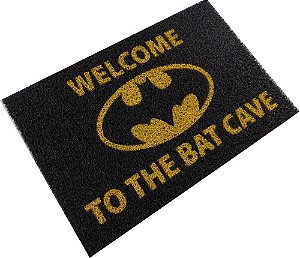 Tapete Capacho 60x40 Welcome To The Bat Cave Bat Caverna